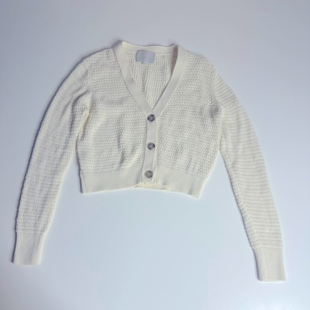Women's Cream Cardigan Sweater